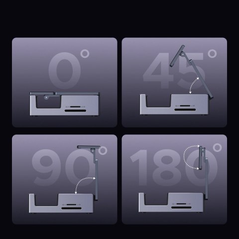 Hub Ugreen do Steam Deck dock USB-C 9w1 4K 120Hz - szary