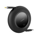 Kabel Baseus Free2Pull Mini 100W zwijany USB-C - USB-C 2m - czarny