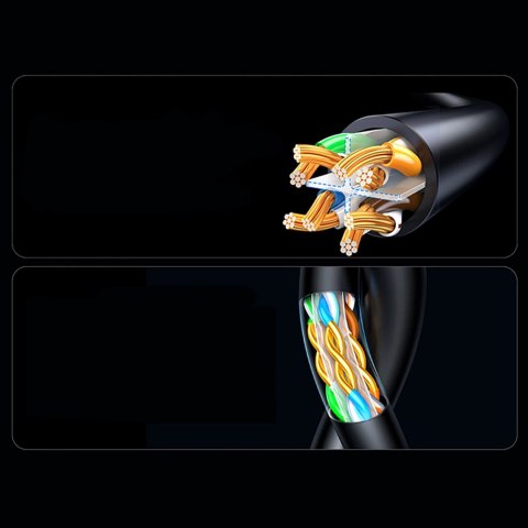 Kabel Ethernet Ugreen Cat6A UTP 2m - czarny