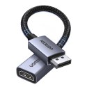 Kabel Ugreen DisplayPort do HDMI 4K 20cm - szary