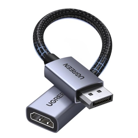 Kabel Ugreen DisplayPort do HDMI 4K 20cm - szary