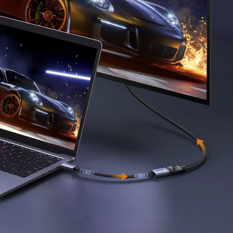 Kabel Ugreen DisplayPort do HDMI 4K 20cm - szary