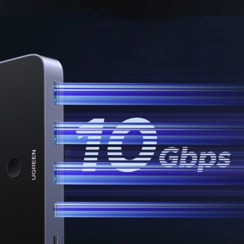 Przełącznik Ugreen switch USB-C USB-A 10Gb/s - szary