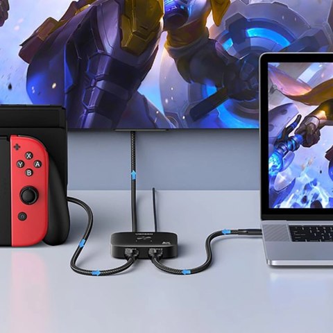 Switch HDMI Ugreen 8K 60Hz Ultra HD 2w1 - czarny