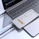 Kabel Dudao L25X USB-C - Lightning 1m 30W w miękkim silikonowym oplocie - czarny