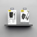 Ładowarka sieciowa Dudao A23LEU 2.4A GaN EU USB-A z kablem USB-A - Lightning - czarna