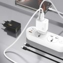 Ładowarka sieciowa Dudao A26TCEU PD QC 25W GaN USB-A USB-C z kablem USB-C - biała