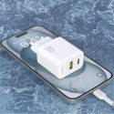 Ładowarka sieciowa Dudao A27MaxCEU PD QC 35W USB-A USB-C z kablem USB-C - biała