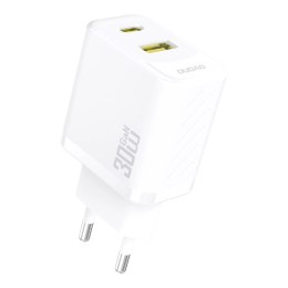 Ładowarka sieciowa Dudao A27TEU PD 30W GaN USB-A USB-C - biała