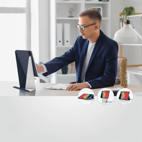 Etui AMAZINGTHING Matte Pro Mag Folio z podstawką na iPad Air M3 11" - niebieskie