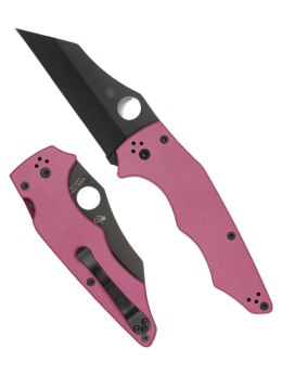 Nóż składany Spyderco Yojumbo Sprint Run Pink G10, Black DLC CPM S30V by Michael Janich (C253GPNBK)