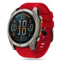 Pasek silikonowy Tech-Protect Silicone Line na Garmin Fenix 5X / 5X Plus / 6X / 6X Pro / 7X / 8 (51 mm) - czerwony