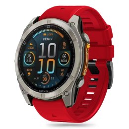Pasek silikonowy Tech-Protect Silicone Line na Garmin Fenix 5X / 5X Plus / 6X / 6X Pro / 7X / 8 (51 mm) - czerwony