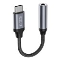 Adapter Tech-Protect UltraBoost USB-C / mini jack 3.5mm - czarny