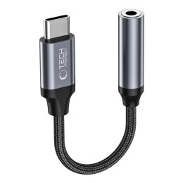Adapter Tech-Protect UltraBoost USB-C / mini jack 3.5mm - czarny
