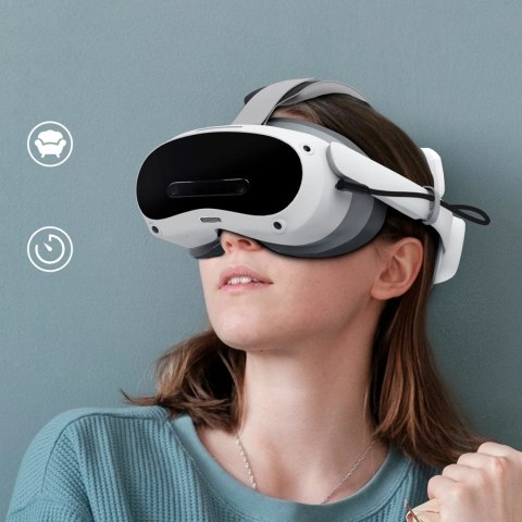 Pasek na głowę z baterią BoboVR P4S do PICO 4 Ultra i Ultra Enterprise - szary