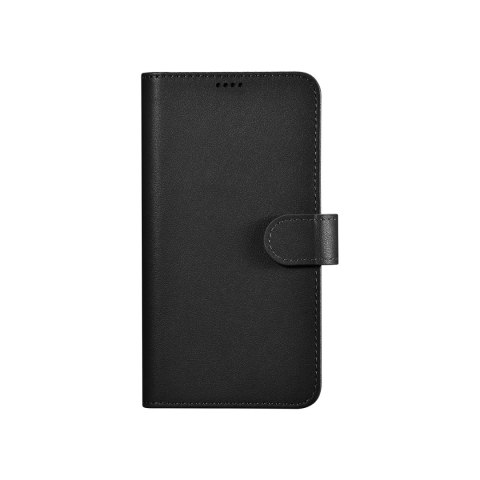 ICarer Wallet Case etui do Samsung Galaxy S23+ skórzany pokrowiec portfel czarne