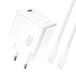 Ładowarka sieciowa Dudao A28C 45W GaN + kabel USB-C - biała