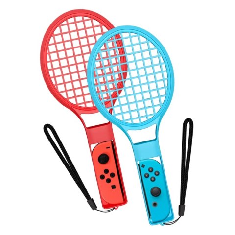 Pakiet akcesoriów rodzinnych 10 w 1 do gry Nintendo Switch Sports - zestaw czerwony i niebieski