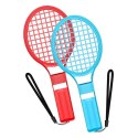 Pakiet akcesoriów rodzinnych 10 w 1 do gry Nintendo Switch Sports - zestaw czerwony i niebieski