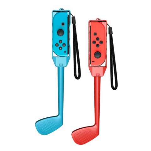 Pakiet akcesoriów rodzinnych 10 w 1 do gry Nintendo Switch Sports - zestaw czerwony i niebieski