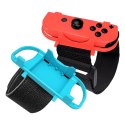 Pakiet akcesoriów rodzinnych 10 w 1 do gry Nintendo Switch Sports - zestaw czerwony i niebieski