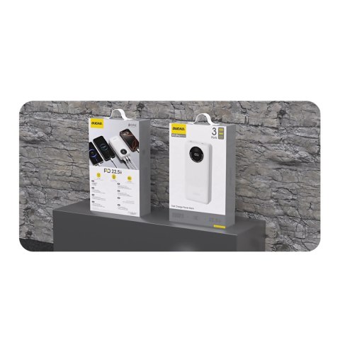 Powerbank Dudao K12Pro 22,5W PD 20000mAh USB-A, USB-C - biały