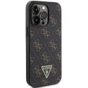 Etui Guess 4G Triangle Metal Logo na iPhone 14 Pro Max - czarne
