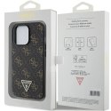 Etui Guess 4G Triangle Metal Logo na iPhone 14 Pro Max - czarne