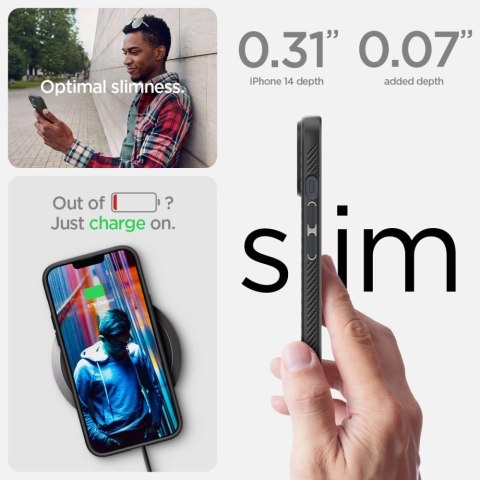 Etui Spigen Liquid Air na iPhone 14 - czarny mat
