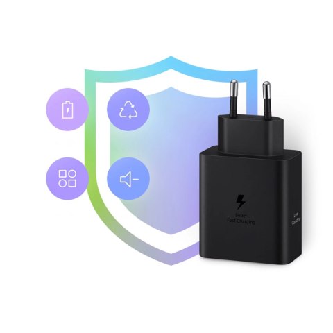Ładowarka Samsung Power Adapter Duo EP-T5020XBEGEU sieciowa 2x USB-C 50W - czarna