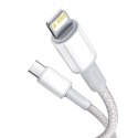 Kabel Baseus CATLGD-02 Lightning - USB-C PD 20W 480Mb/s 1m - biały
