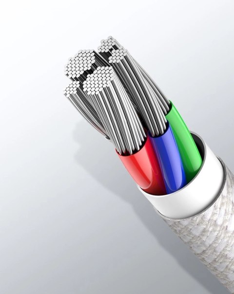 Kabel Baseus CATLGD-02 Lightning - USB-C PD 20W 480Mb/s 1m - biały