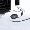 Kabel zwijany Baseus Free2Pull Mini 100W 3w1 USB-C - 2xUSB-C 1.2m - czarny
