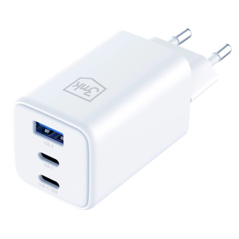 Ładowarka sieciowa USB-C USB-A 3mk Hyper GaN PD Charger 65W™ - biała