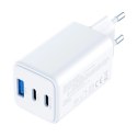 Ładowarka sieciowa USB-C USB-A 3mk Hyper GaN PD Charger 65W™ - biała
