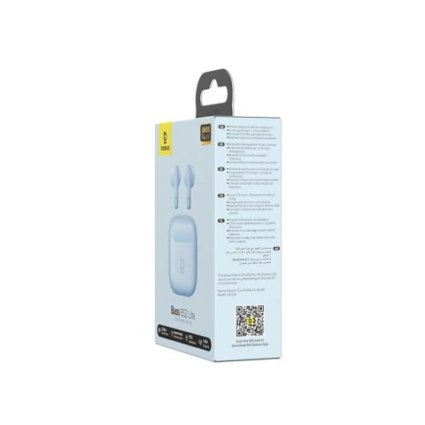 Słuchawki douszne Baseus Bass BS2 Lite TWS - niebieskie