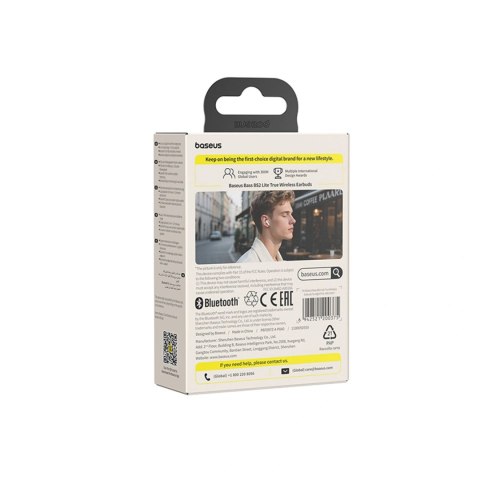 Słuchawki douszne Baseus Bass BS2 Lite TWS - różowe