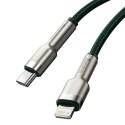 Kabel Baseus Cafule USB-C - Lightning PD 20W 1m - zielony