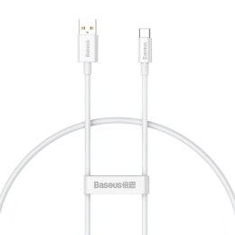 Kabel Baseus Superior Series 100W USB-A - USB-C 0,25m - biały