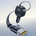 Ładowarka samochodowa Baseus PrimeTrip VR2 30W ze zwijanym kablem USB-C - czarna