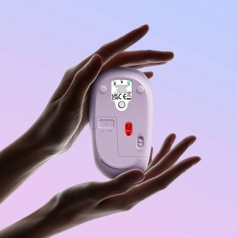 Myszka bezprzewodowa Baseus F01B 2.4GHz + Bluetooth 3.0 + 5.0 - fioletowa
