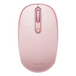 Myszka bezprzewodowa Baseus F01B 2.4GHz + Bluetooth 3.0 + 5.0 - różowa
