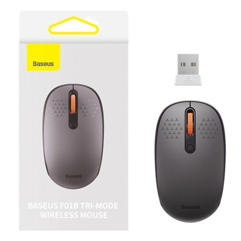 Myszka bezprzewodowa Baseus F01B 2.4GHz + Bluetooth 3.0 + 5.0 - szara