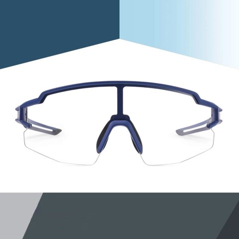 Okulary rowerowe Rockbros 10174 UV400 - niebieskie