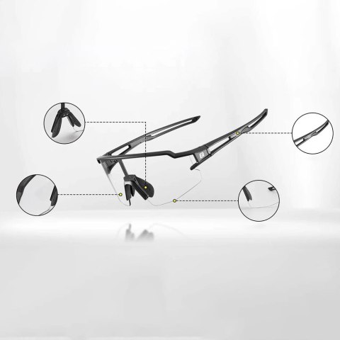 Okulary rowerowe Rockbros 10174 UV400 - niebieskie