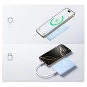 Powerbank Baseus EnerFill FM11 Ultra-Mini 10000mAh 22,5W indukcyjny kompatybilny z MagSafe z białym kablem Basus Simple USB-C 20