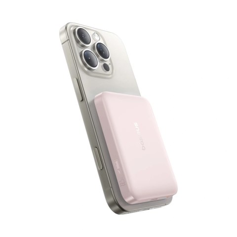 Powerbank Baseus EnerFill FM11 Ultra-Mini 10000mAh 22,5W indukcyjny kompatybilny z MagSafe z białym kablem Basus Simple USB-C 20