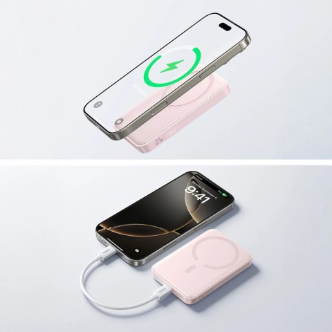 Powerbank Baseus EnerFill FM11 Ultra-Mini 10000mAh 22,5W indukcyjny kompatybilny z MagSafe z białym kablem Basus Simple USB-C 20