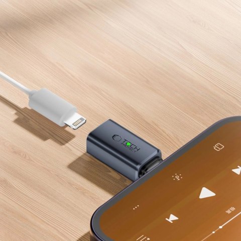 Adapter Tech-Protect UltraBoost Type-C to Lightning - szary